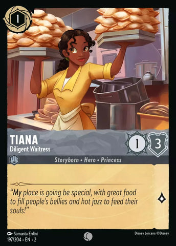 197/204 - Tiana, Dilligent Waitress - Common Non-Foil