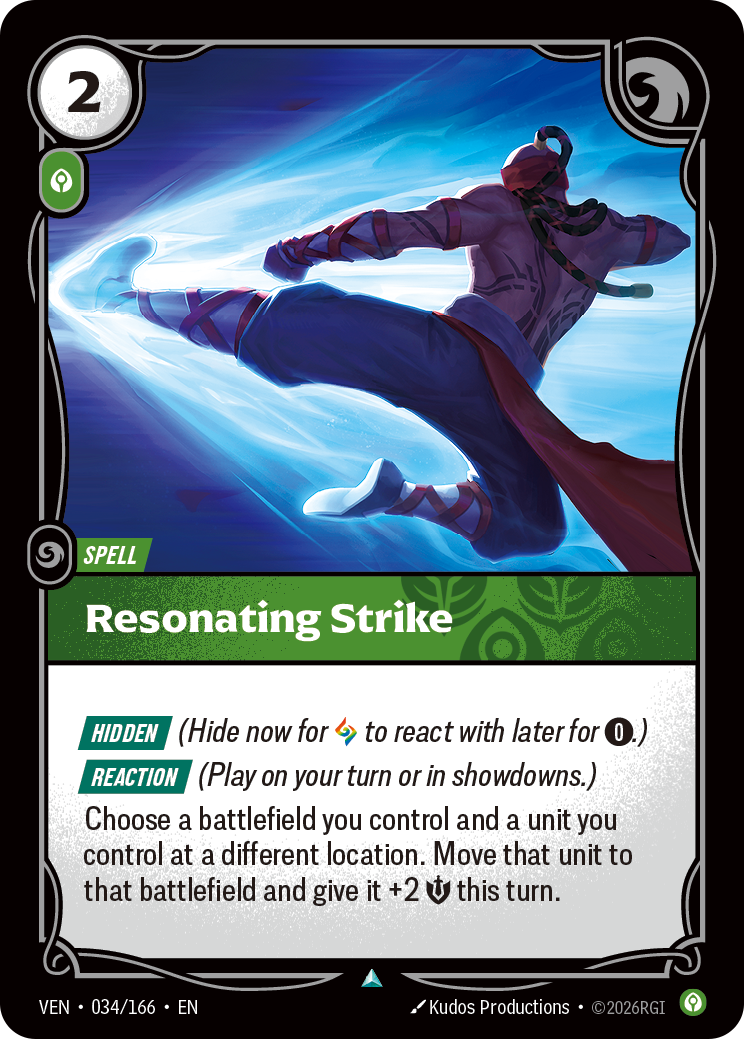 Resonating Strike (VEN-034/166) [Riftbound: Vendetta]