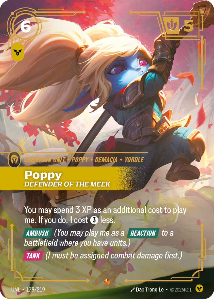 Poppy - Defender of the Meek (UNL-178/219) [Riftbound: Unleashed]
