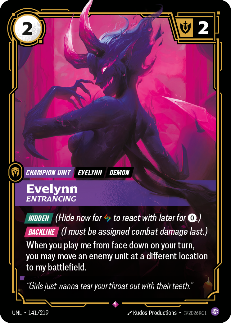Evelynn - Entrancing (UNL-141/219) [Riftbound: Unleashed]