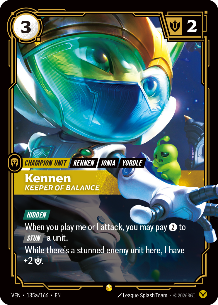 Kennen, Keeper of Balance (Alternate Art) (VEN-135a/166) [Riftbound: Vendetta]