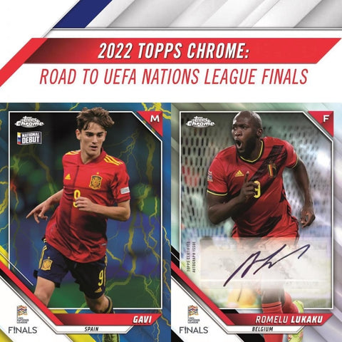 Topps - 2022 Chrome Road to UEFA Nations League Finals Soccer - Hobby Box (PREORDER)