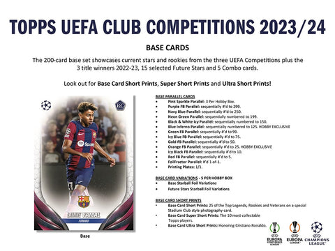 Topps - 2023-24 UEFA Competitions Soccer - Hobby Box