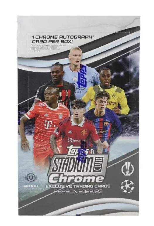 Topps - 2022-23 Stadium Club Chrome UEFA Soccer - Hobby Box