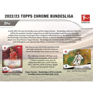 Topps - 2023 Chrome Bundesliga Soccer - Hobby Box (PREORDER)