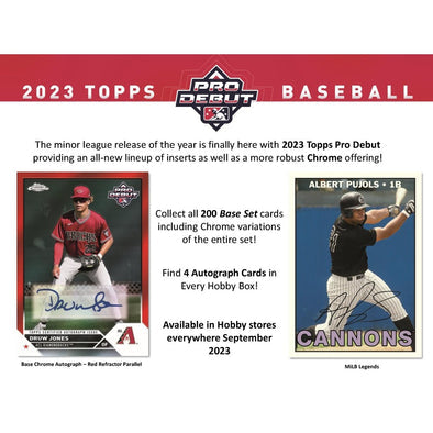 Topps - 2023 Pro Debut Baseball - Jumbo Box (PREORDER)