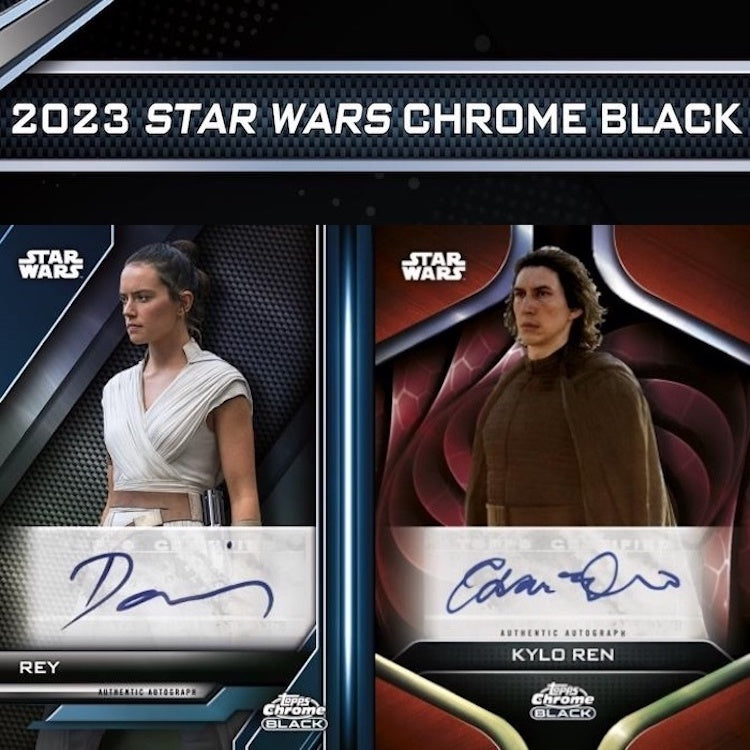 Topps - 2023 Star Wars Chrome Black - Hobby Box (PREORDER)