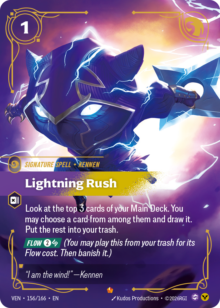 Lightning Rush (VEN-156/166) [Riftbound: Vendetta]