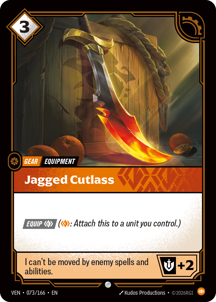 Jagged Cutlass (VEN-073/166) [Riftbound: Vendetta]