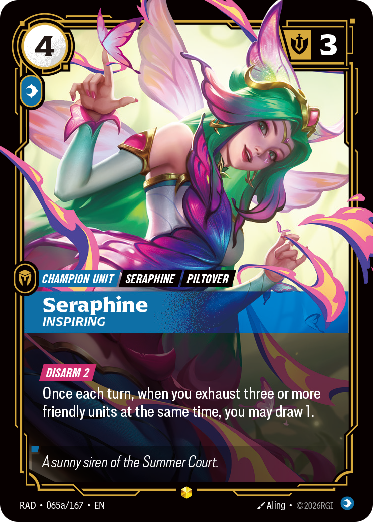 Seraphine, Inspiring (Alternate Art) (RAD-065a/167) [Riftbound: Radiance]
