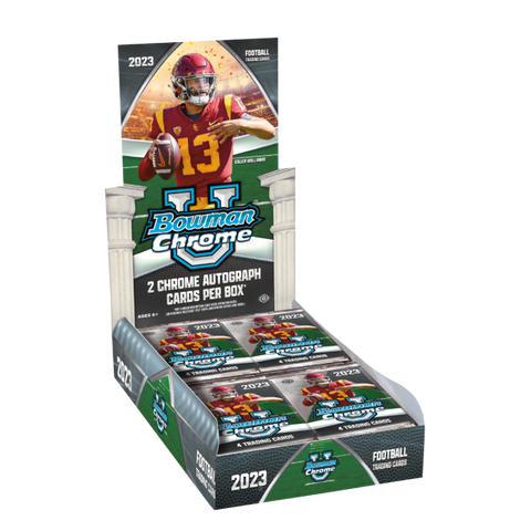 Topps - 2023 Bowman Chrome University Football - Hobby Box