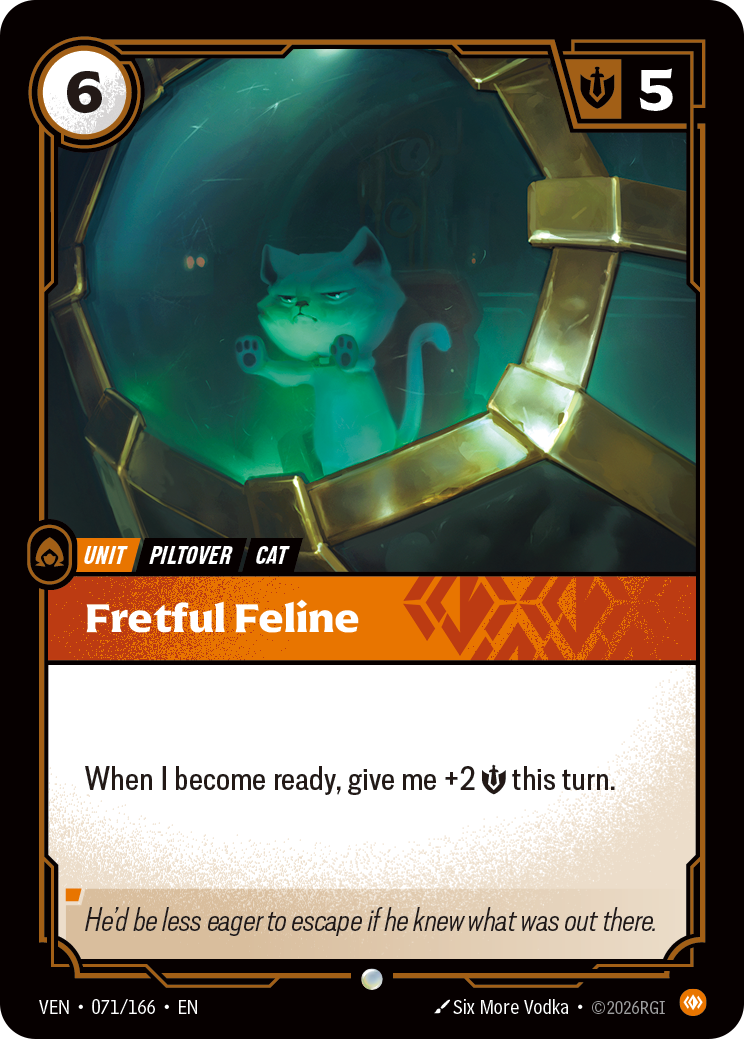 Fretful Feline (VEN-071/166) [Riftbound: Vendetta]