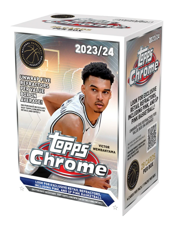 Topps - 2023-24 Topps Chrome - Blaster Box