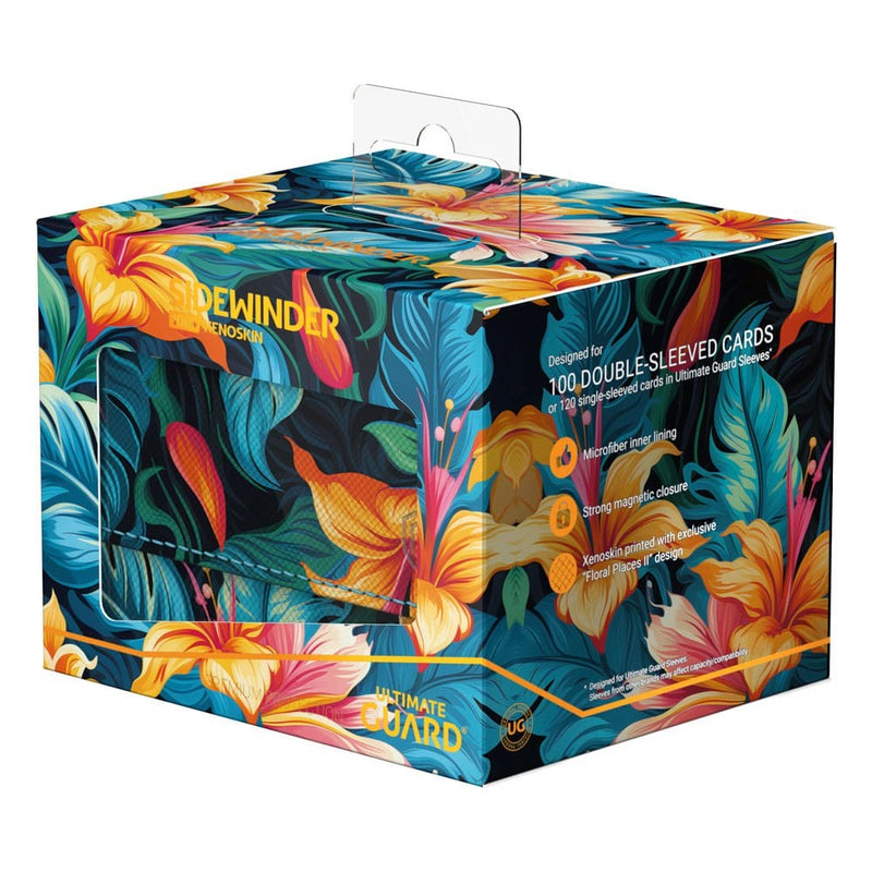 UG - Sidewinder: Floral Tulum Blue - 100+ Deck Box