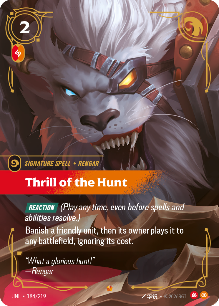 Thrill of the Hunt (UNL-184/219) [Riftbound: Unleashed]
