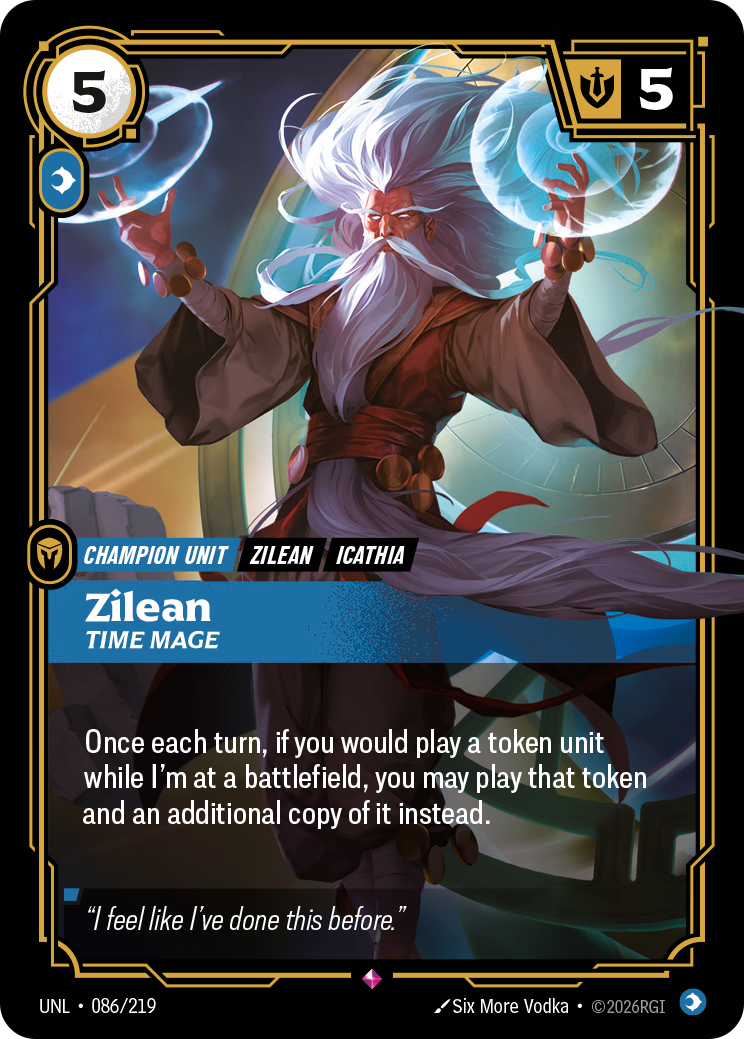 Zilean - Time Mage (UNL-086/219) [Riftbound: Unleashed]