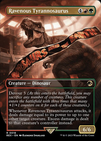 REX-0018 - Ravenous Tyrannosaurus - Rare Foil
