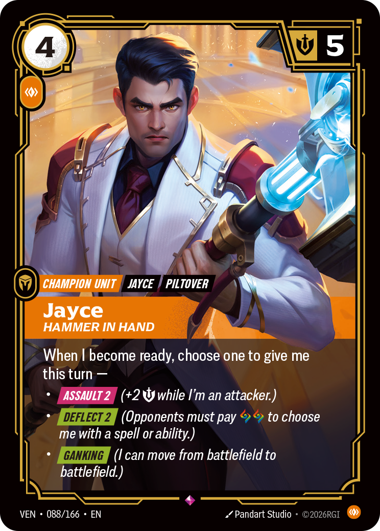Jayce, Hammer in Hand (VEN-088/166) [Riftbound: Vendetta]
