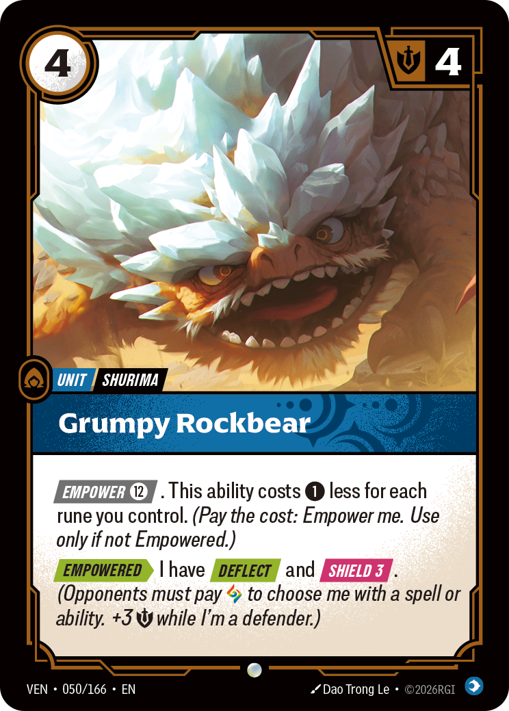 Grumpy Rockbear (VEN-050/166) [Riftbound: Vendetta]