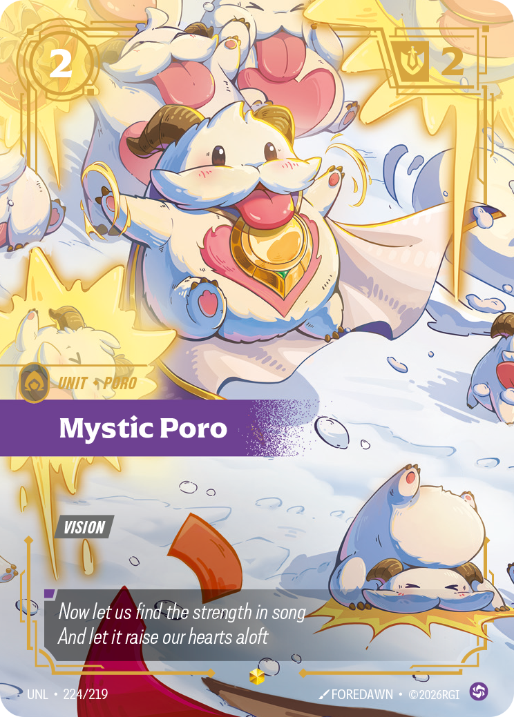 Mystic Poro (Overnumbered) (UNL-224a/219) [Riftbound: Unleashed]