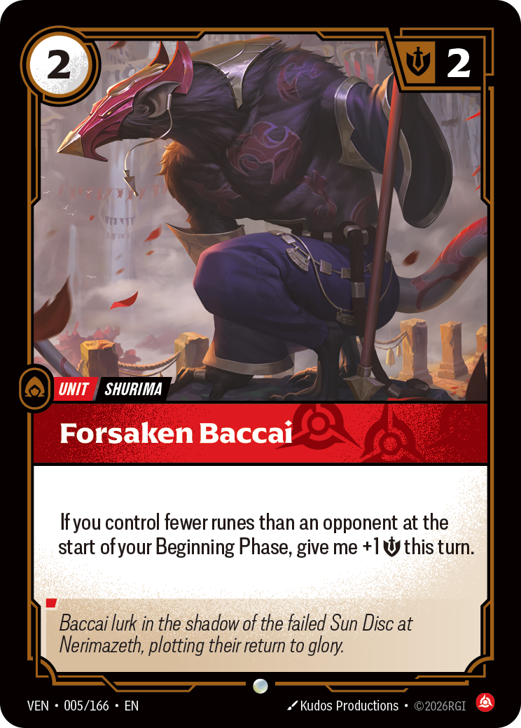 Forsaken Baccai (VEN-005/166) [Riftbound: Vendetta]