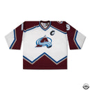 Joe Sakic Autographed & Inscribed - 01 Colorado Avalanche Home CCM Jersey