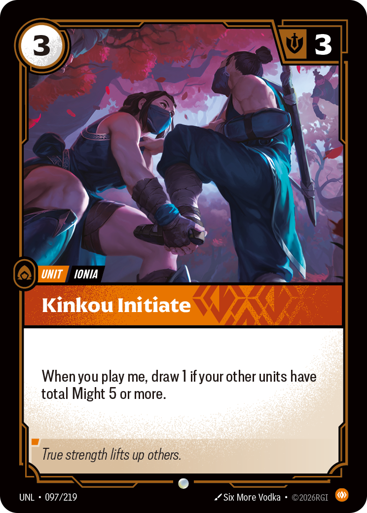 Kinkou Initiate (UNL-097/219) [Riftbound: Unleashed]