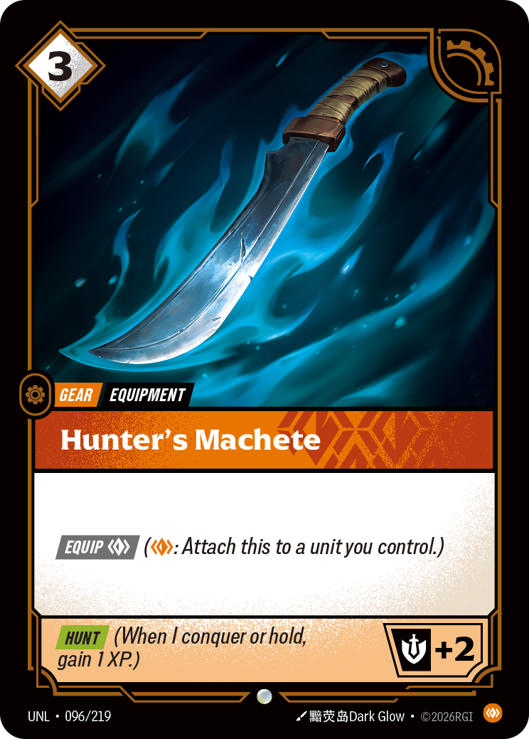 Hunter's Machete (UNL-096/219) [Riftbound: Unleashed]