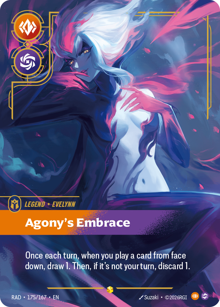 Evelynn - Agony's Embrace (Overnumbered) (RAD-175/167) [Riftbound: Radiance]
