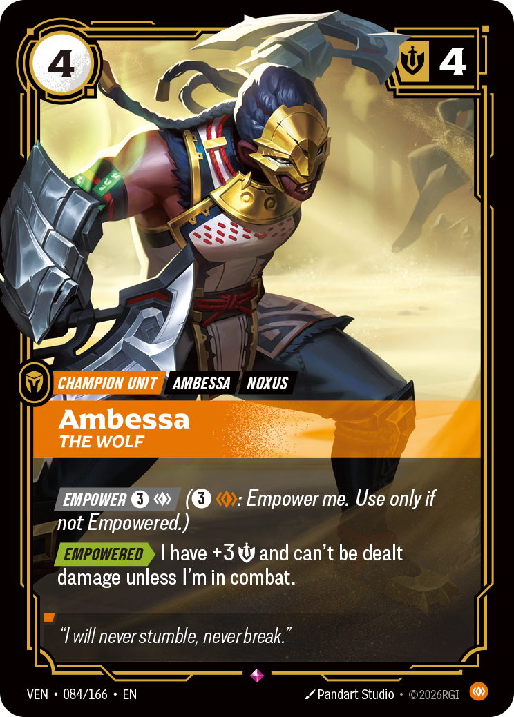 Ambessa, The Wolf (VEN-084/166) [Riftbound: Vendetta]