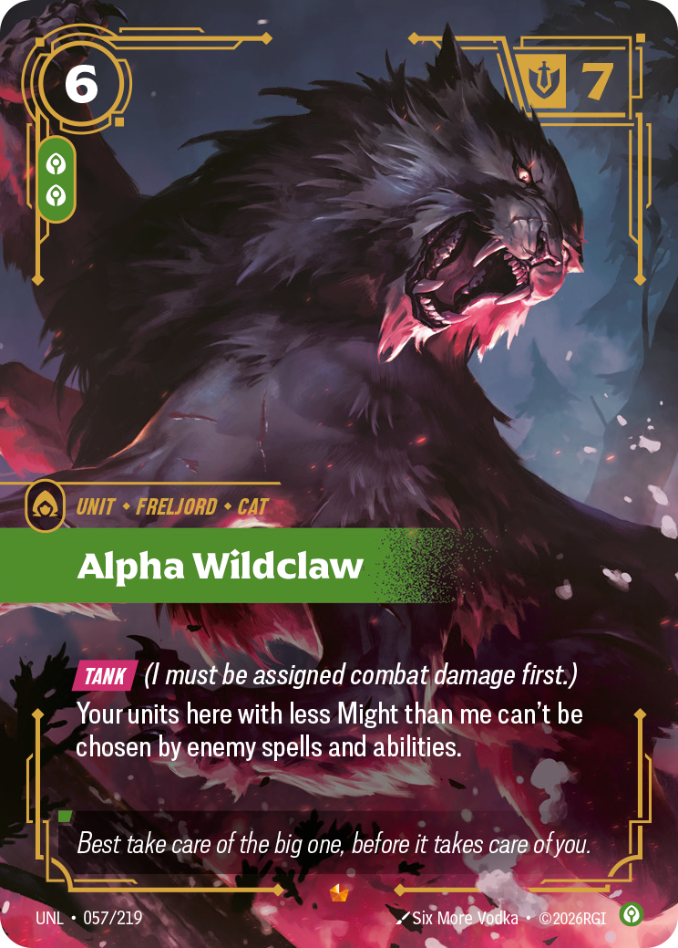 Alpha Wildclaw (UNL-057/219) [Riftbound: Unleashed]