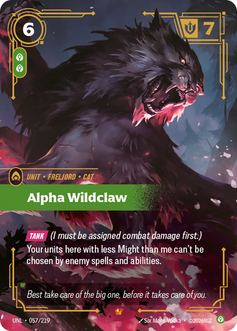 Alpha Wildclaw (UNL-057/219) [Riftbound: Unleashed]