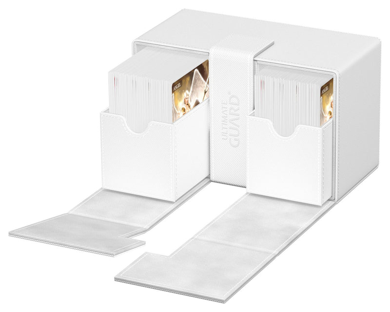 UG - Twin Flip n' Tray 160+ - White Monocolor Deck Box