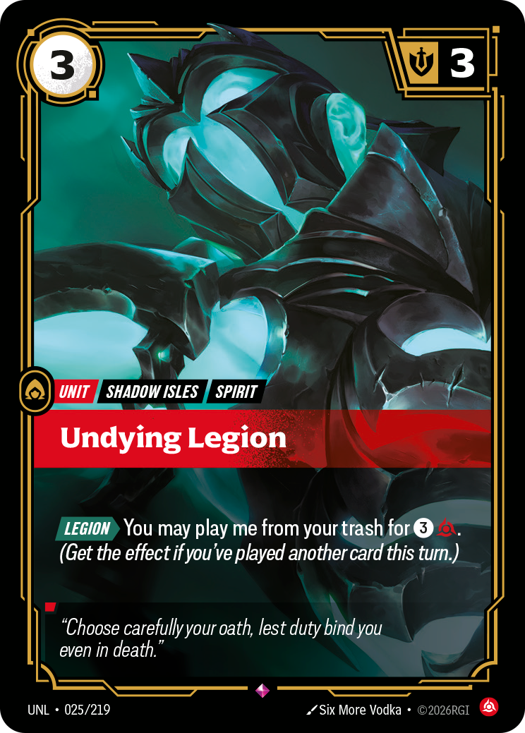 Undying Legion (UNL-025/219) [Riftbound: Unleashed]