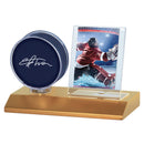 Ultra PRO: Display - Hockey Puck & Card Wood Base (Light Wood Gold)