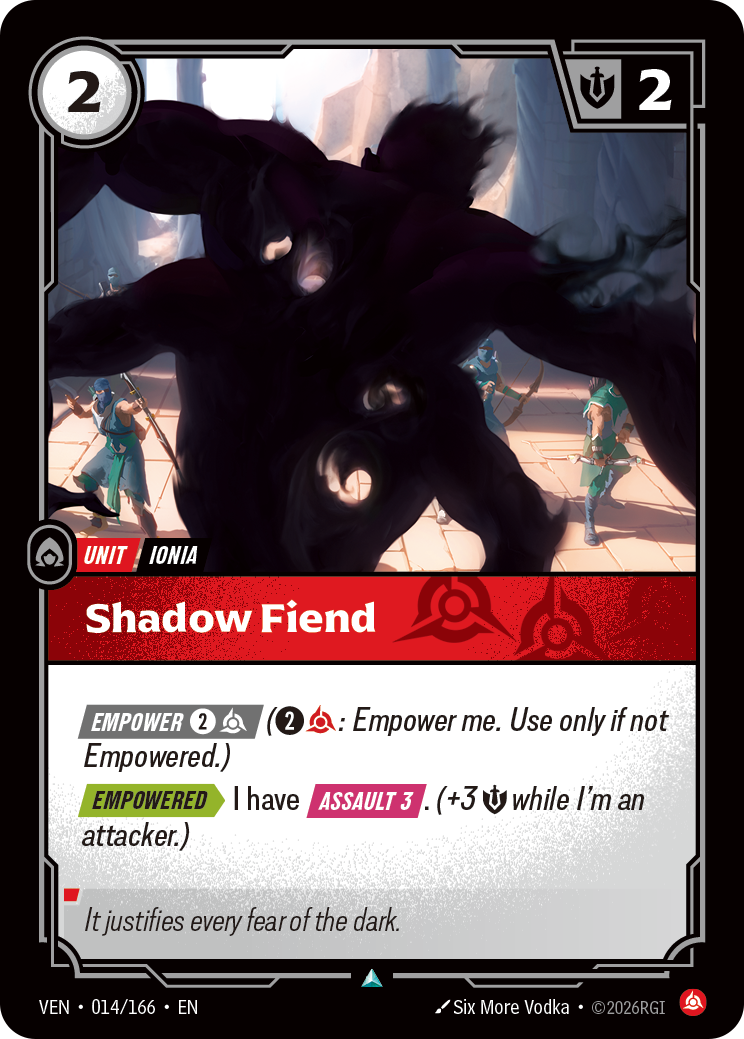 Shadow Fiend (VEN-014/166) [Riftbound: Vendetta]