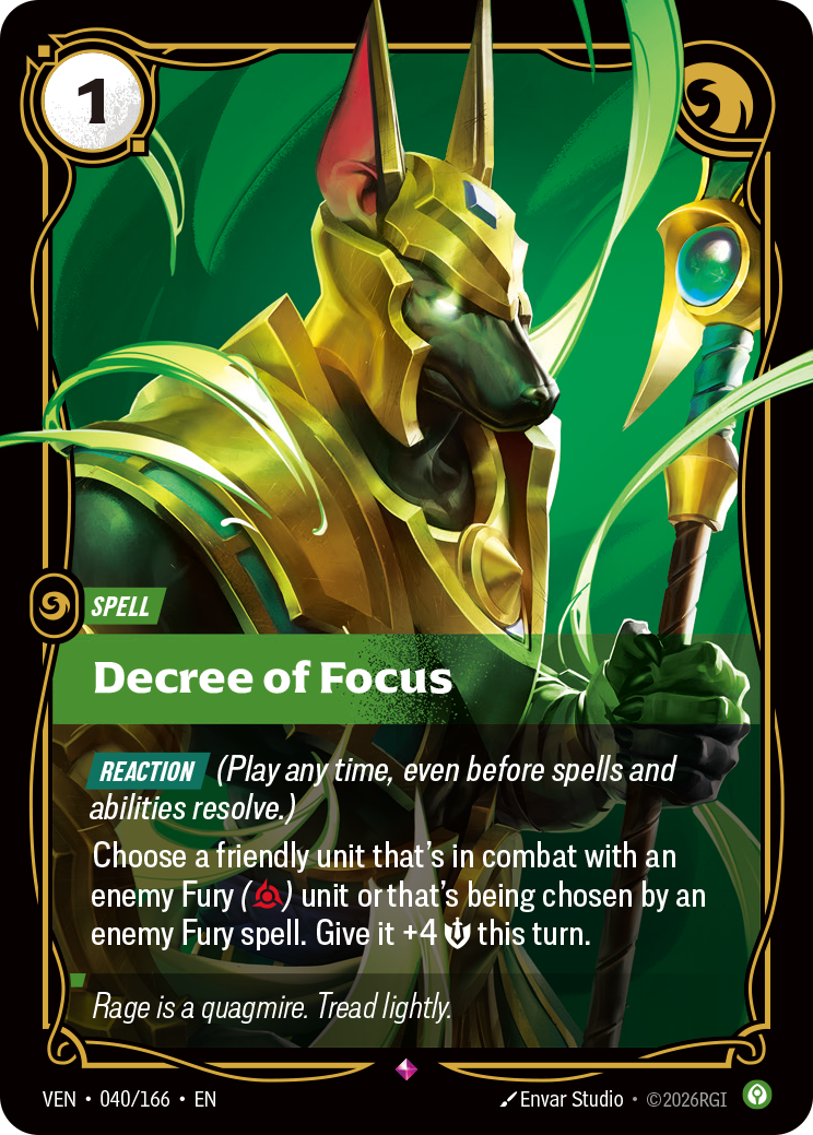 Decree of Focus (VEN-040/166) [Riftbound: Vendetta]