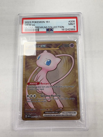 Mew ex (Metal Card) - 2023 Pokemon 151 #205/165 - PSA 9