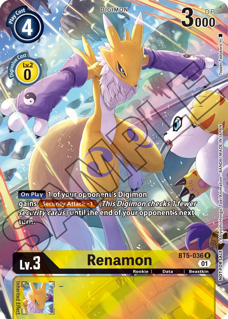 Renamon [BT5-036] (Tamer's Card Set 1) [Battle of Omni Promos]