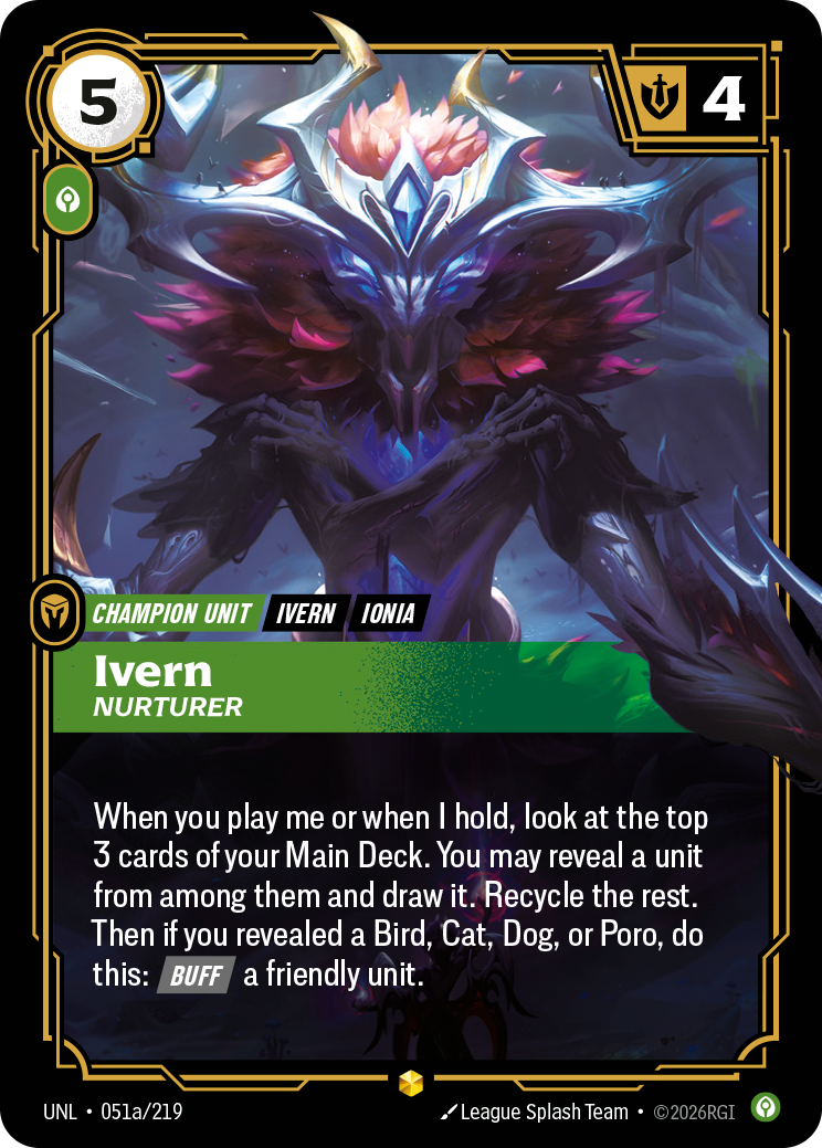 Ivern - Nurturer (Alternate Art) (UNL-051a/219) [Riftbound: Unleashed]