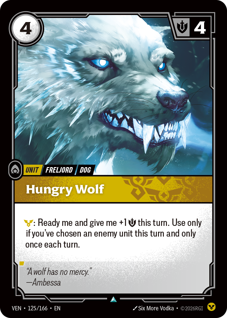 Hungry Wolf (VEN-125/166) [Riftbound: Vendetta]