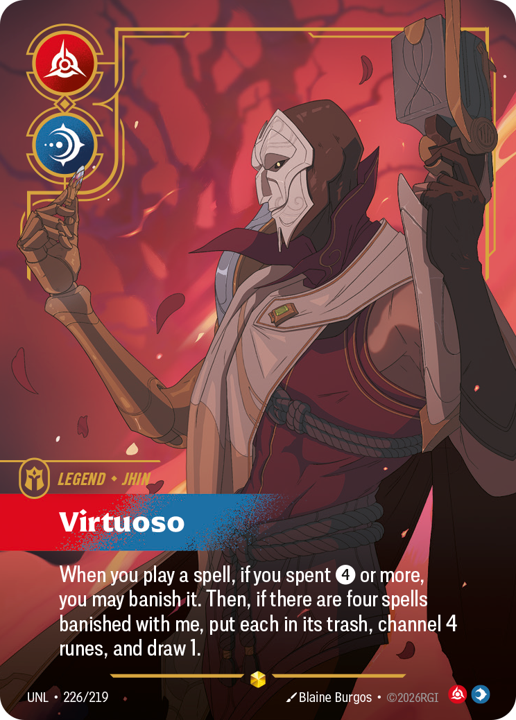 Jhin - Virtuoso (Overnumbered) (UNL-226a/219) [Riftbound: Unleashed]