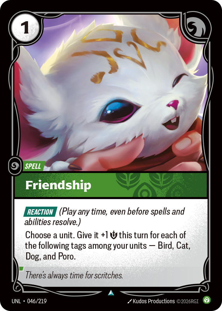 Friendship (UNL-046/219) [Riftbound: Unleashed]