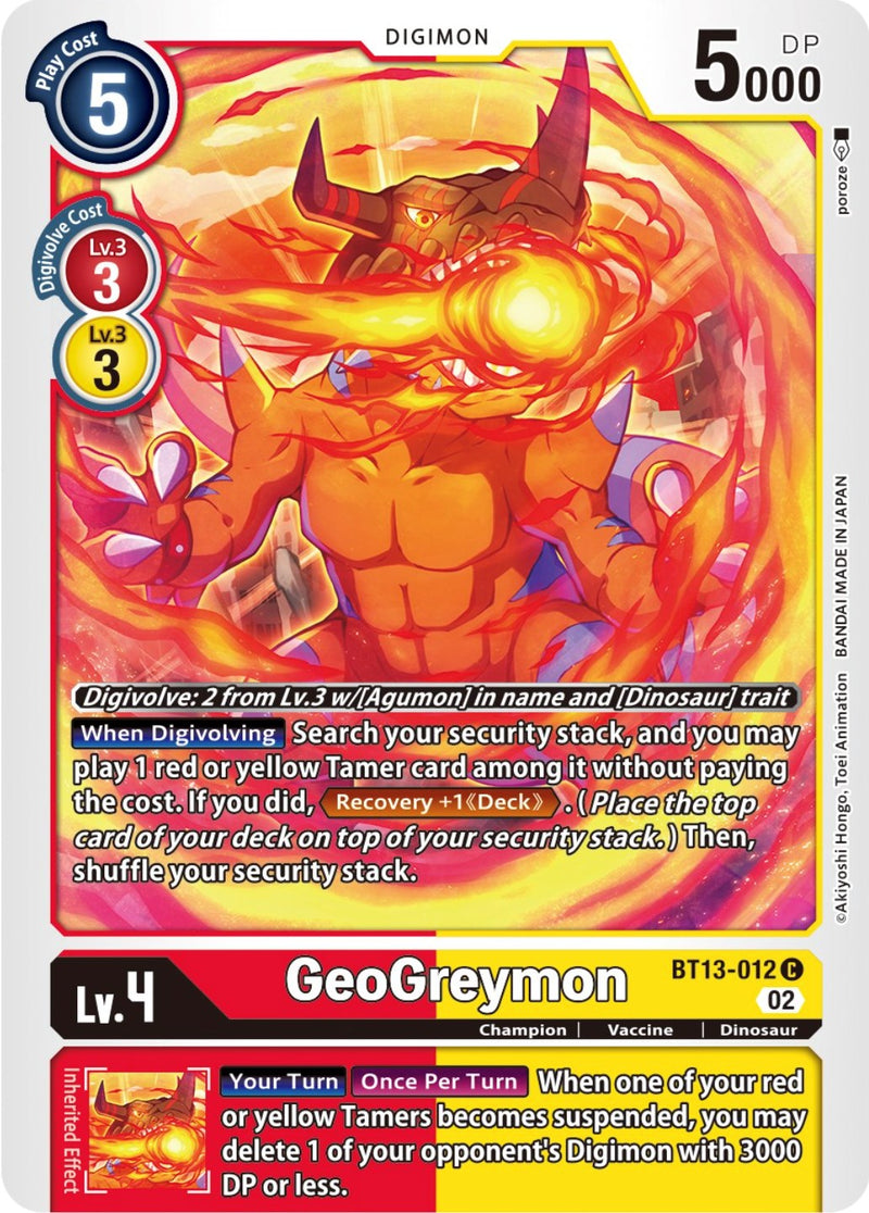 Geogreymon [BT13-012] [Versus Royal Knights Booster]