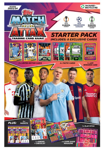 Topps - 2023-24 Match Attax UEFA  Champion's League Soccer - Starter Kit