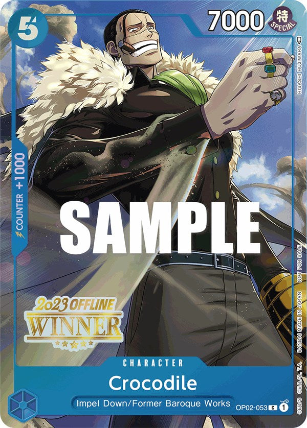 Crocodile (Offline Regional 2023) [Winner] [One Piece Promotion Cards]