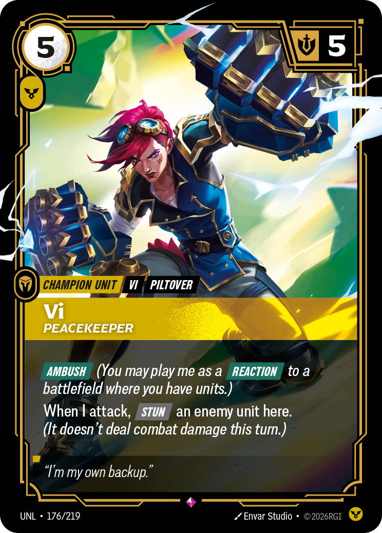 Vi - Peacekeeper (UNL-176/219) [Riftbound: Unleashed]