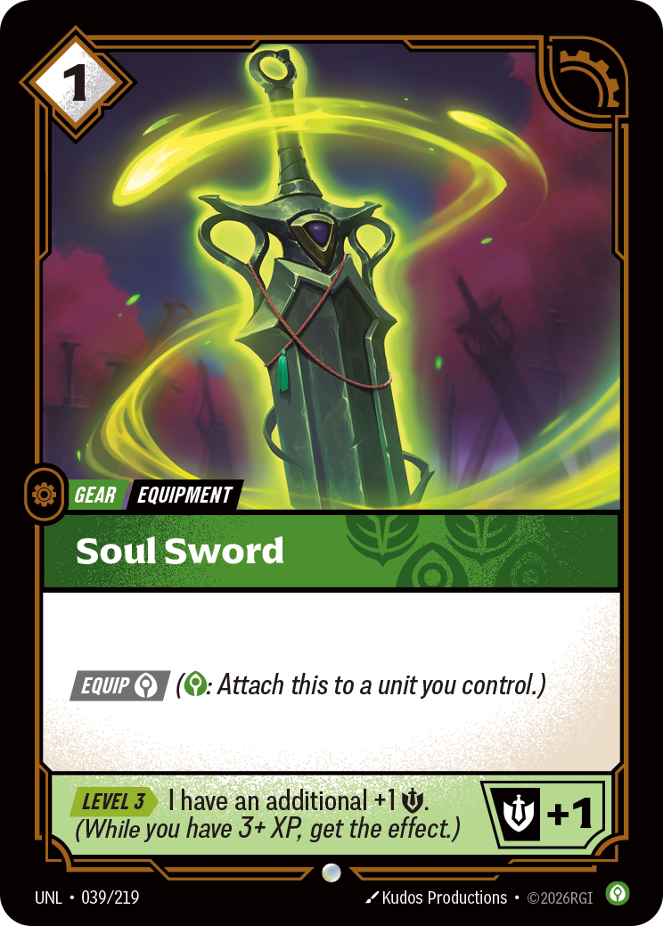 Soul Sword (UNL-039/219) [Riftbound: Unleashed]