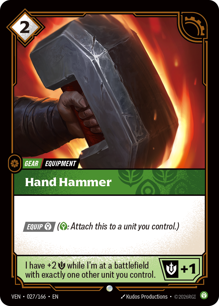 Hand Hammer (VEN-027/166) [Riftbound: Vendetta]