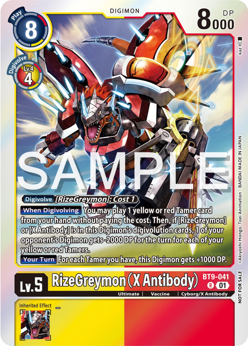 RizeGreymon (X Antibody) [BT9-041] (Event Pack 6) [X Record Promos]